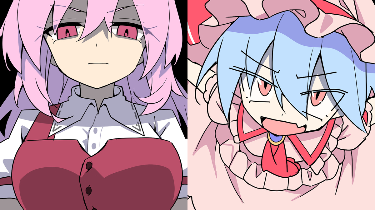 【東方手書き劇場】レミリアVS綿月依姫