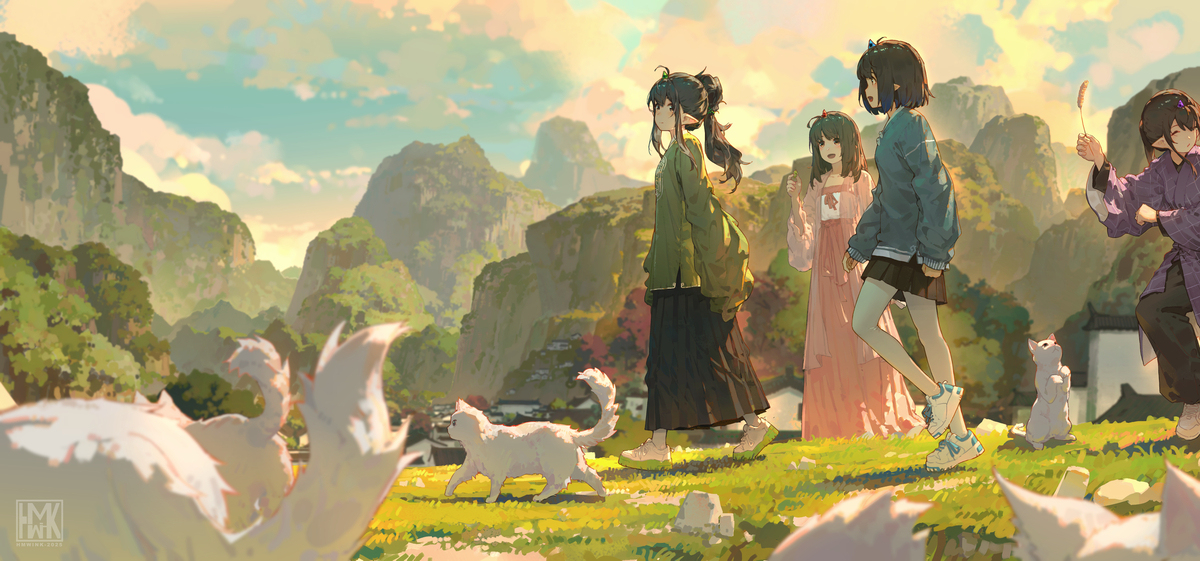 汉服云兮-青山之间