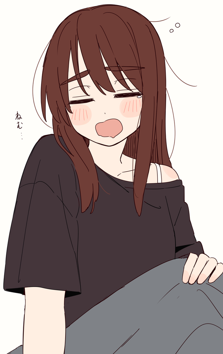 暑い日の朝の紗希ちゃん