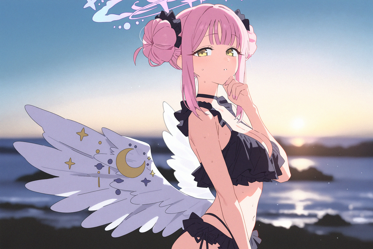 黒水着ミカ
