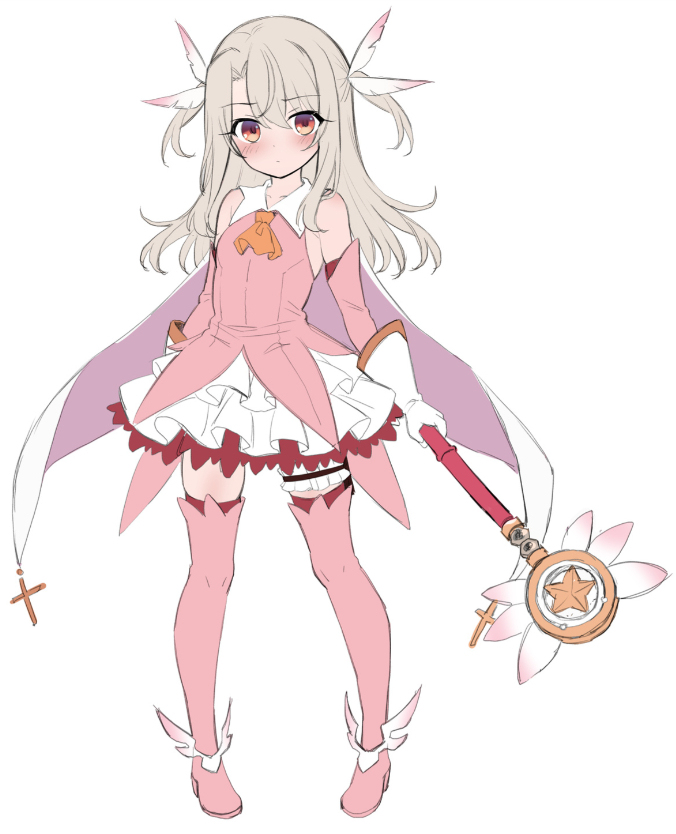 イリヤ立ち絵下書き