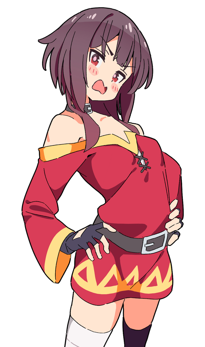 怒っているめぐみん