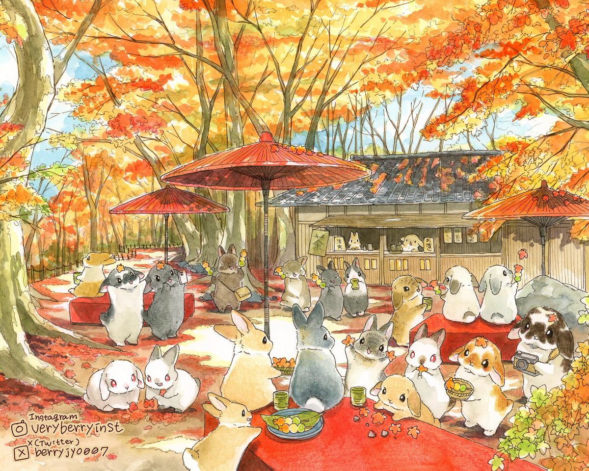 うさぎさんのもみじ茶屋