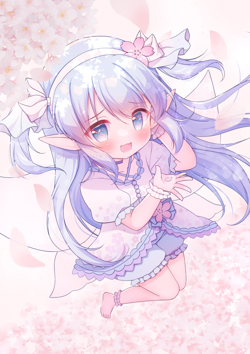 舞い散る桜と🌸