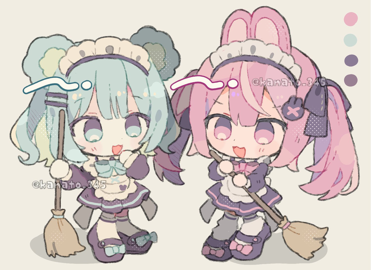 サボっておしゃべり中🐰🧸