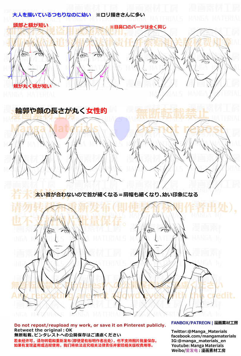 個人メモ：年齢骨格別の頬の特徴