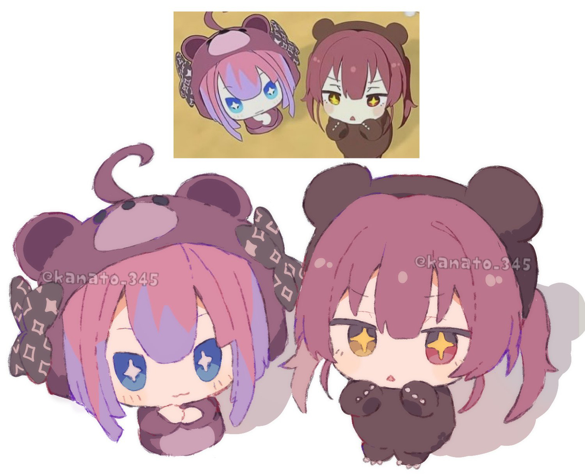 姉妹みたいで可愛い🧸
