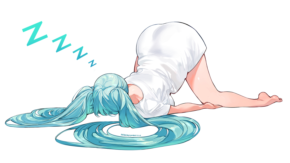 ミク大きな眠り