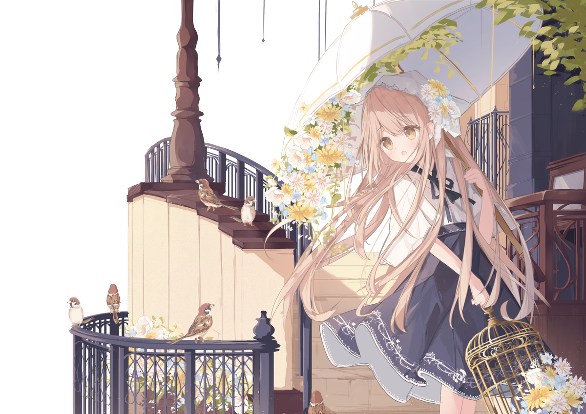 傘と女の子