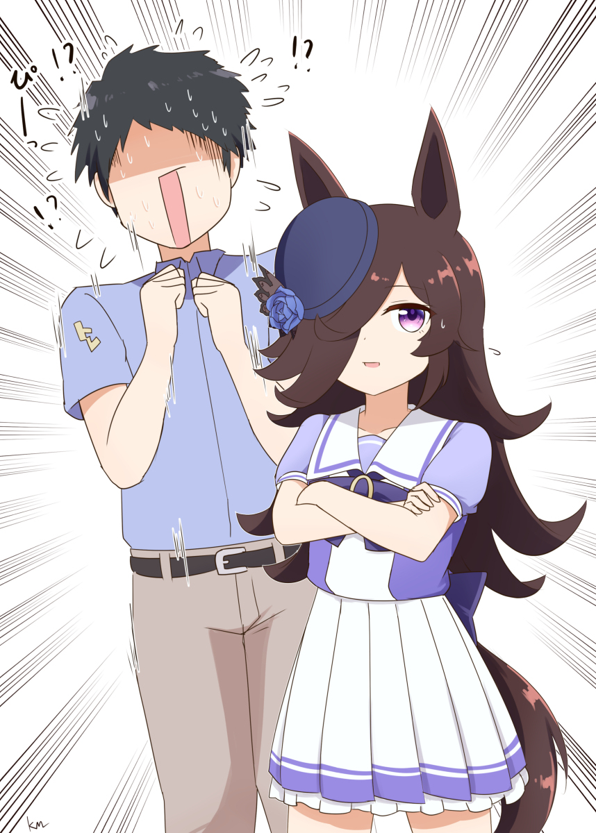 何かがあったライスとトレーナー