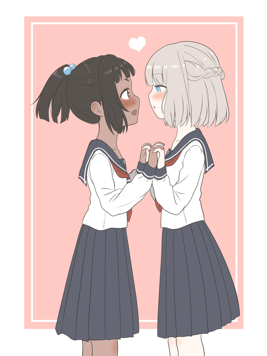 色白×褐色の百合