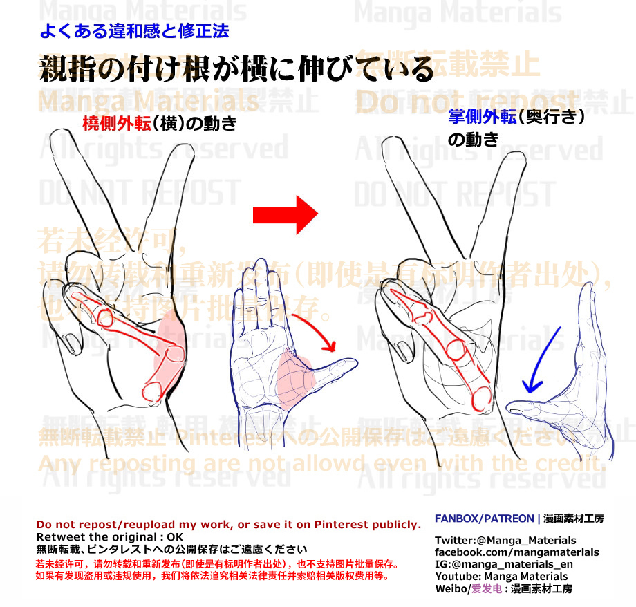 個人メモ：ピースサインのポイント