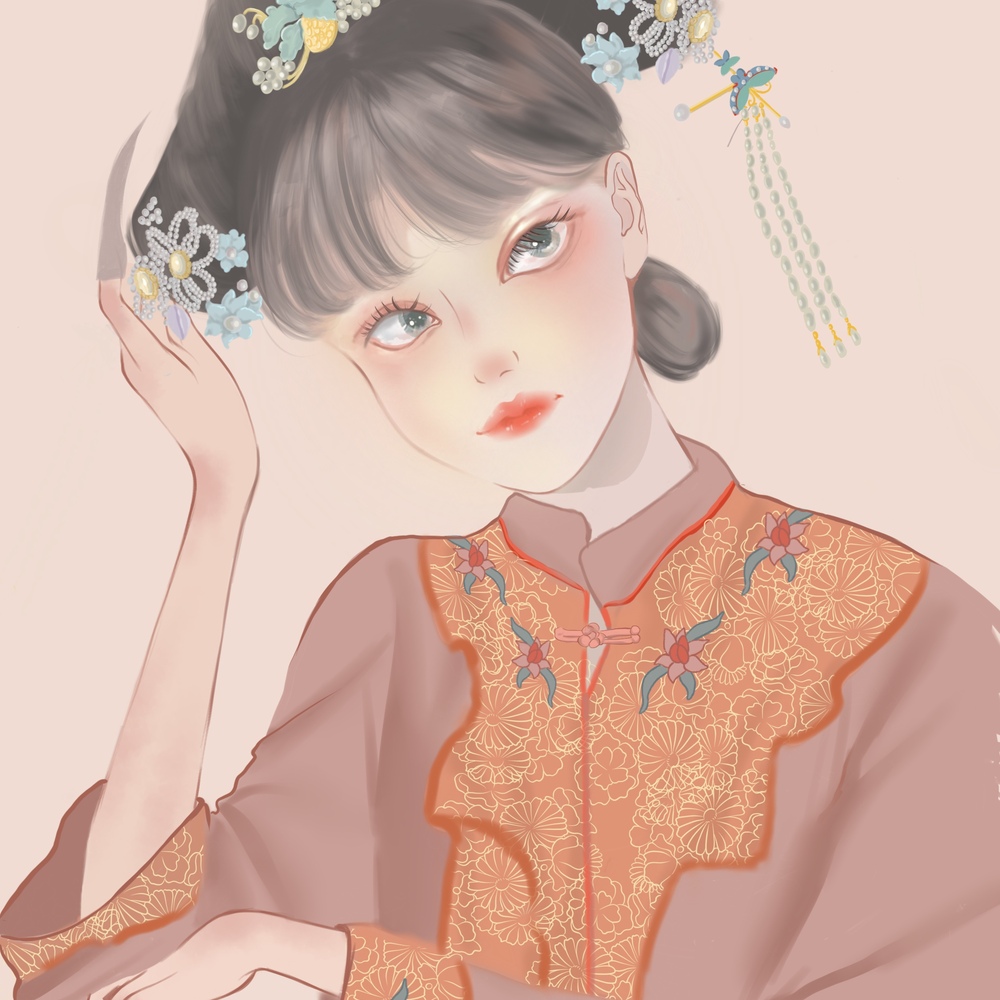 在家刷直播摸鱼日常，有点画不下去了，还有好些地方没画。但是最