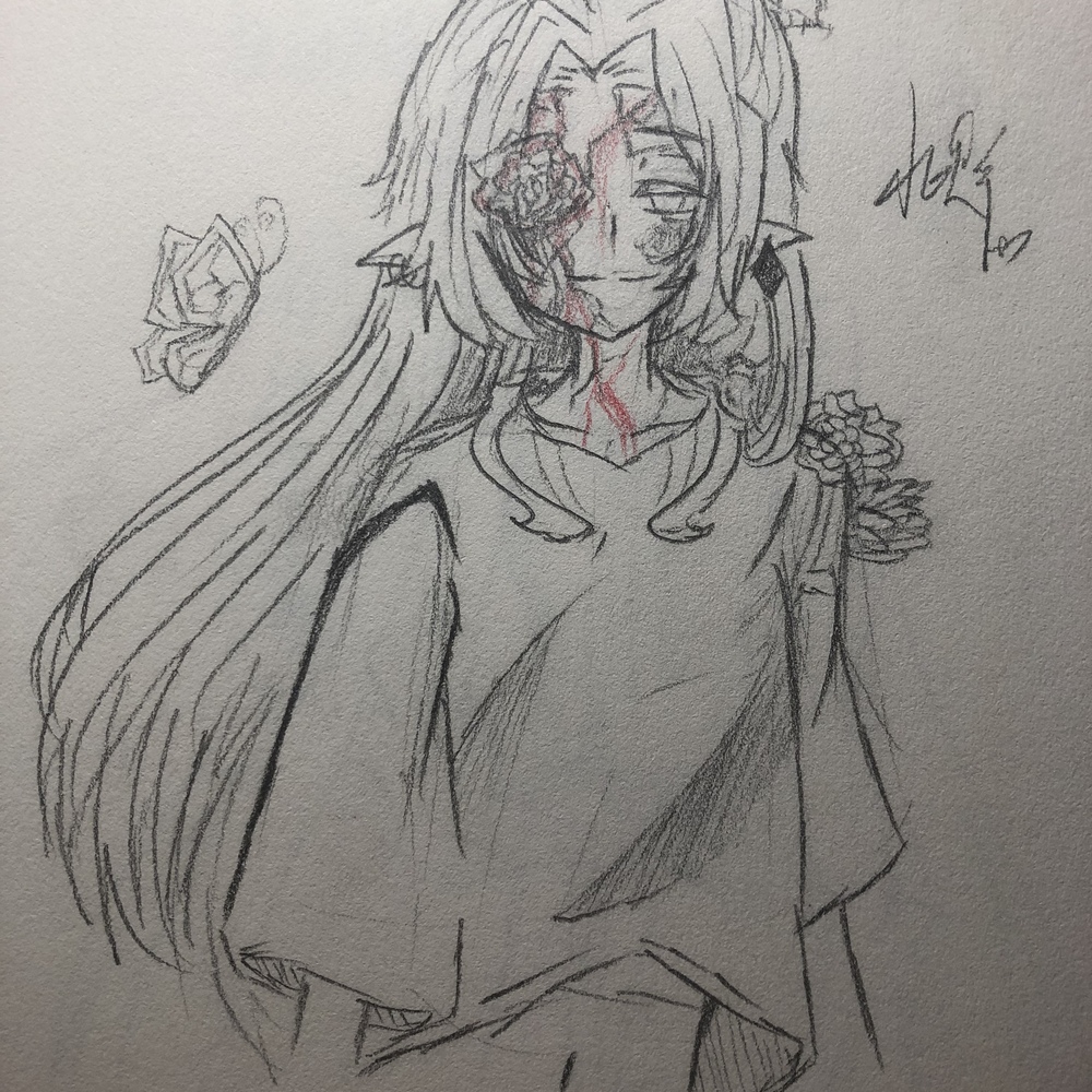 一个摸鱼铅笔稿
