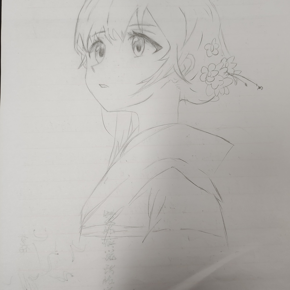 草稿本上的绘画