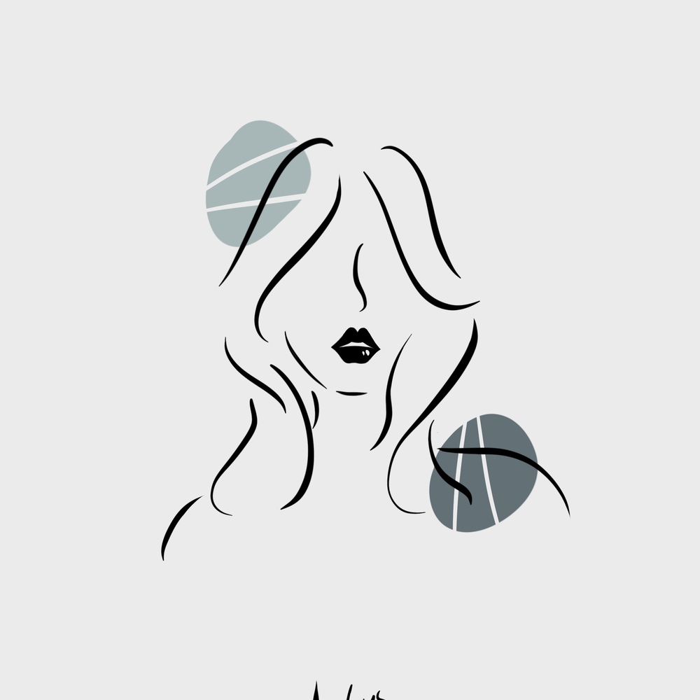 极简插画
昨天画了个美女姐姐