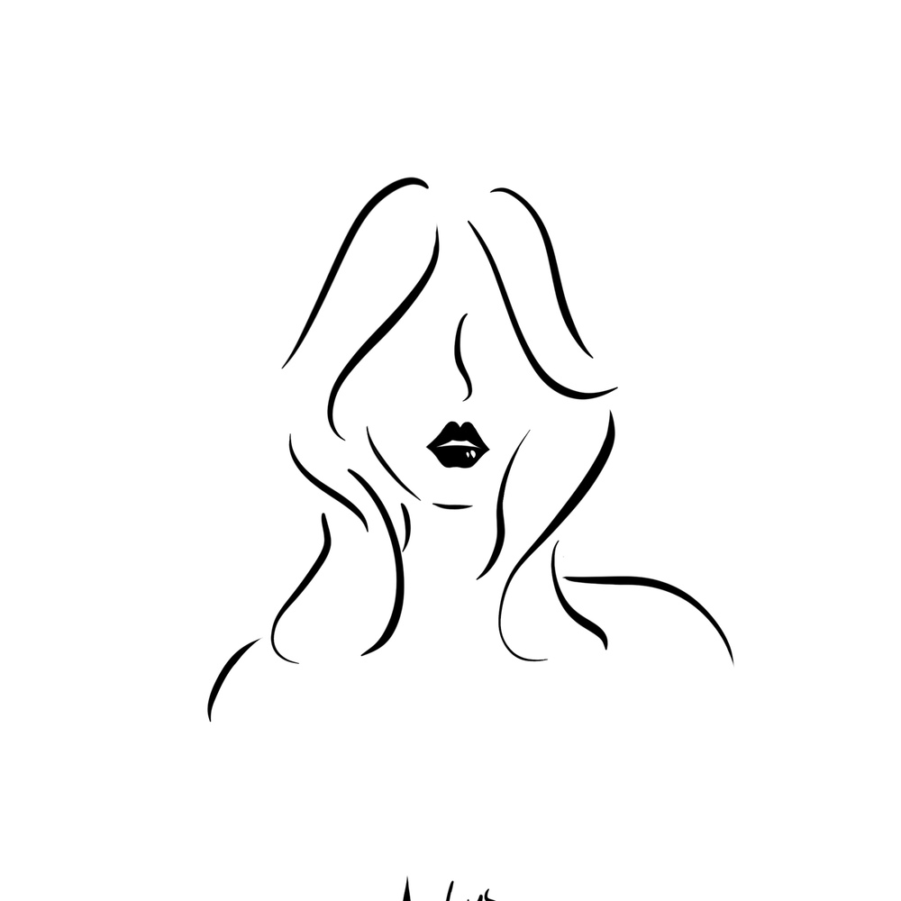极简插画
昨天画了个美女姐姐