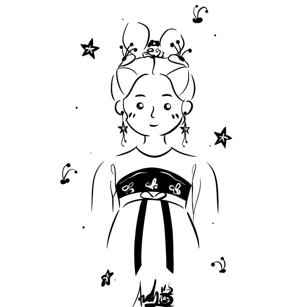 极简插画
画两只小可爱