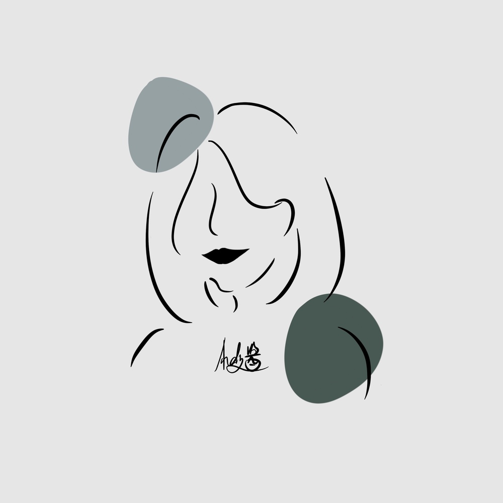极简线条画
画几个美女