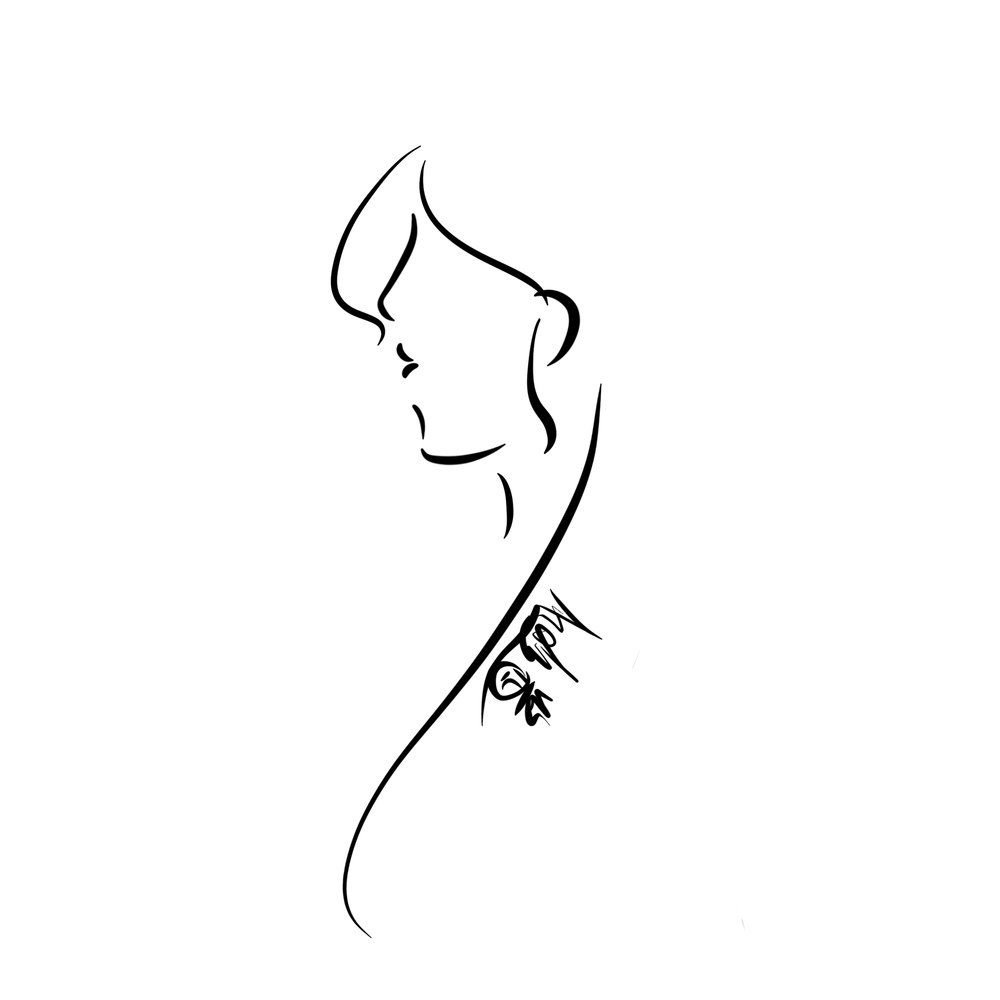 极简线条画
画几个美女