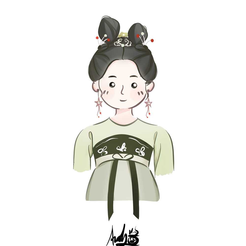 极简插画
试穿上色
