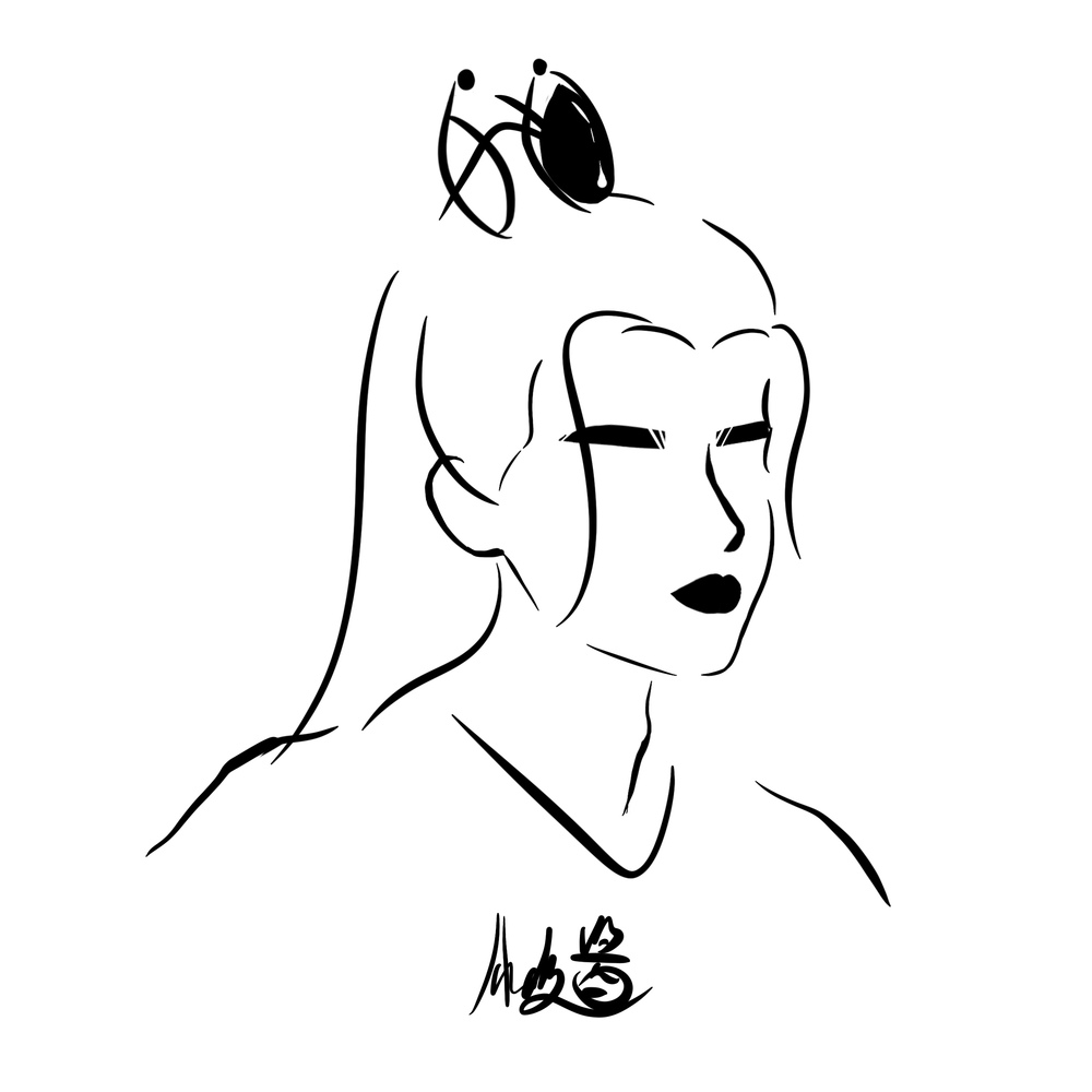 极简线条画
