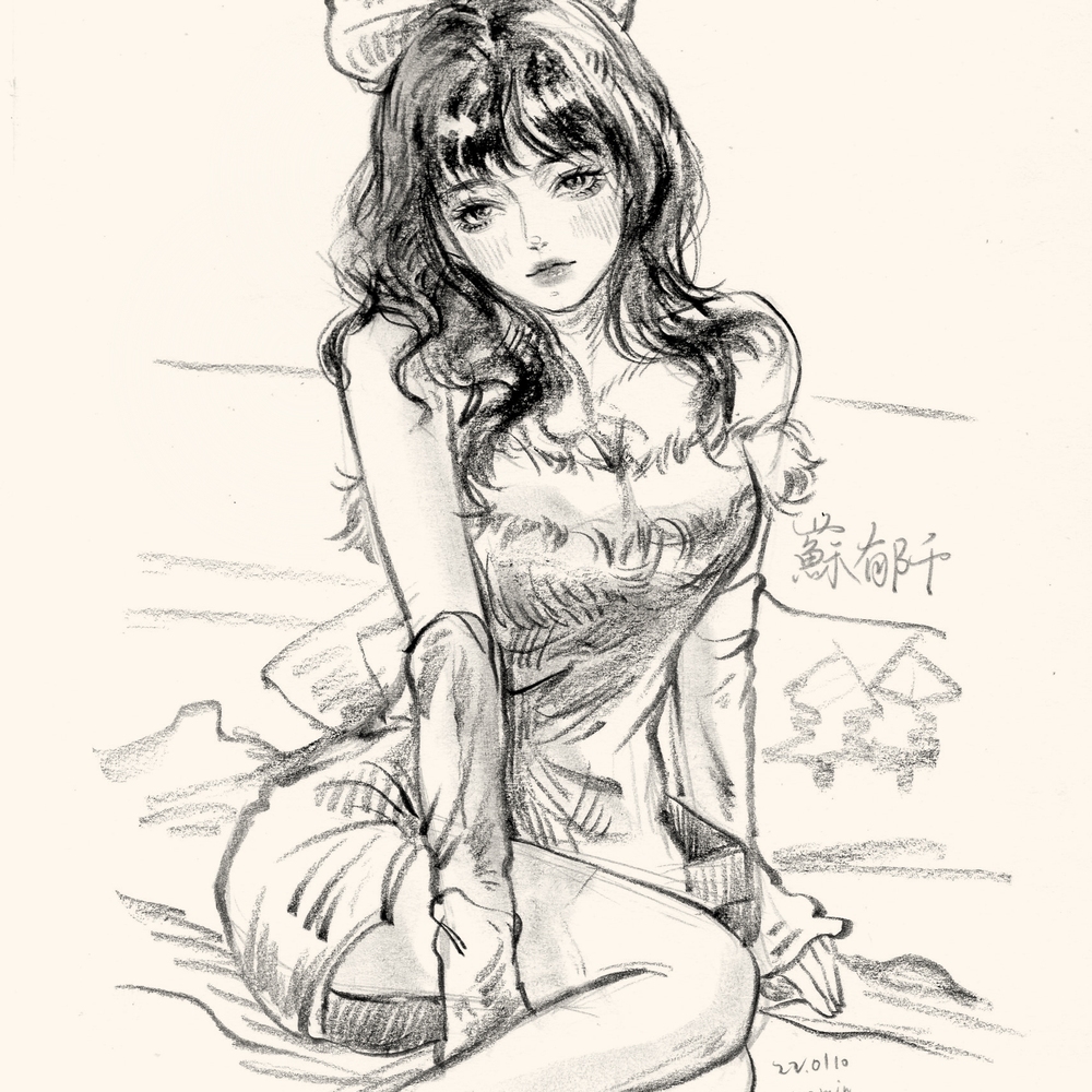 漫画速写过程