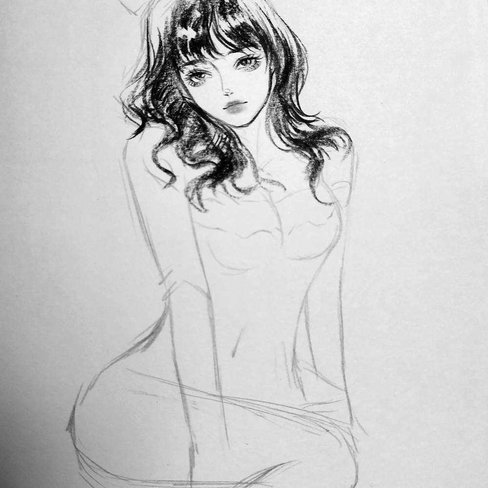 漫画速写过程