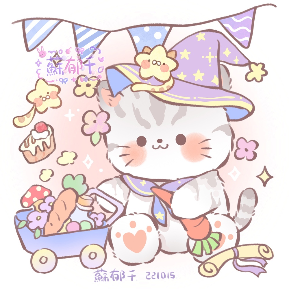 可爱猫咪插画
