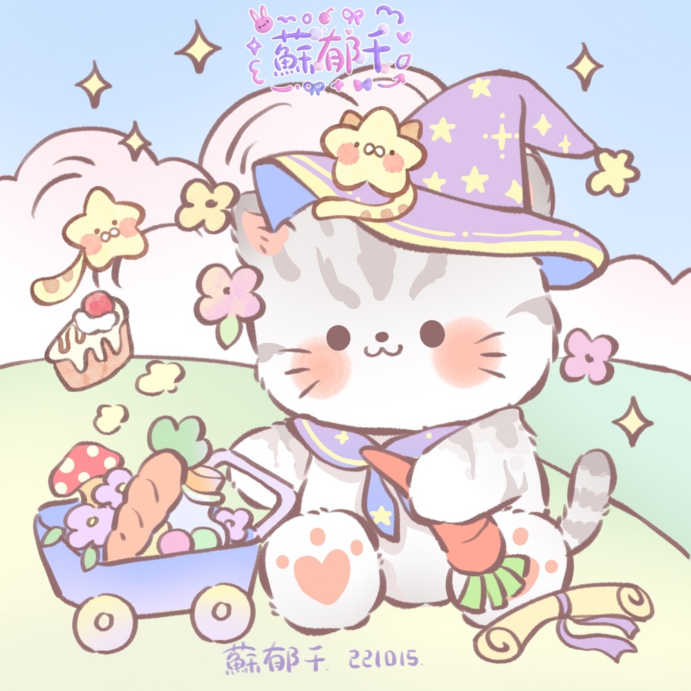 可爱猫咪插画