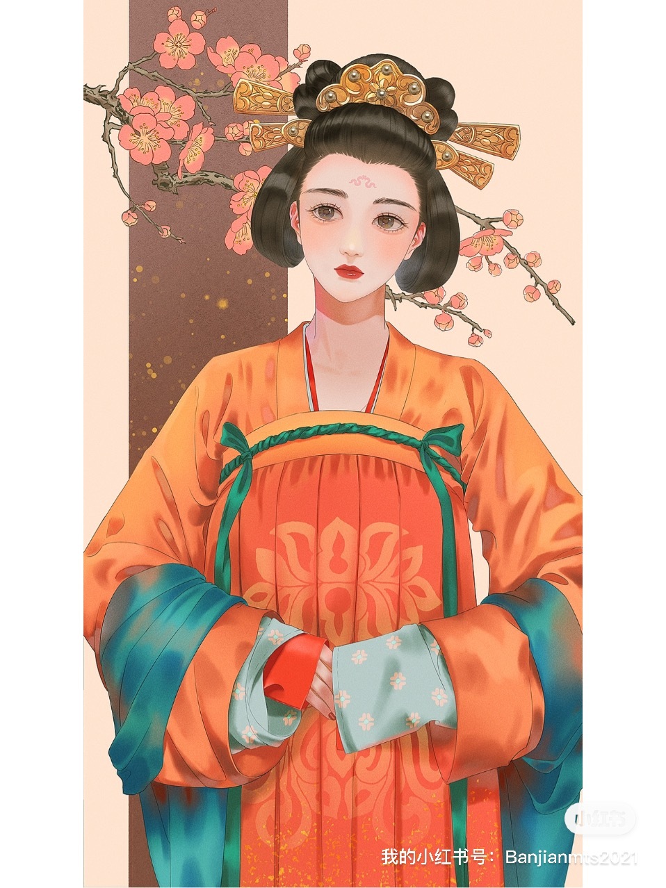 照片临摹练习，原图是热依扎~