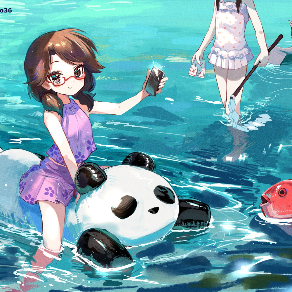 东方少女戏水～乐“易”在其中