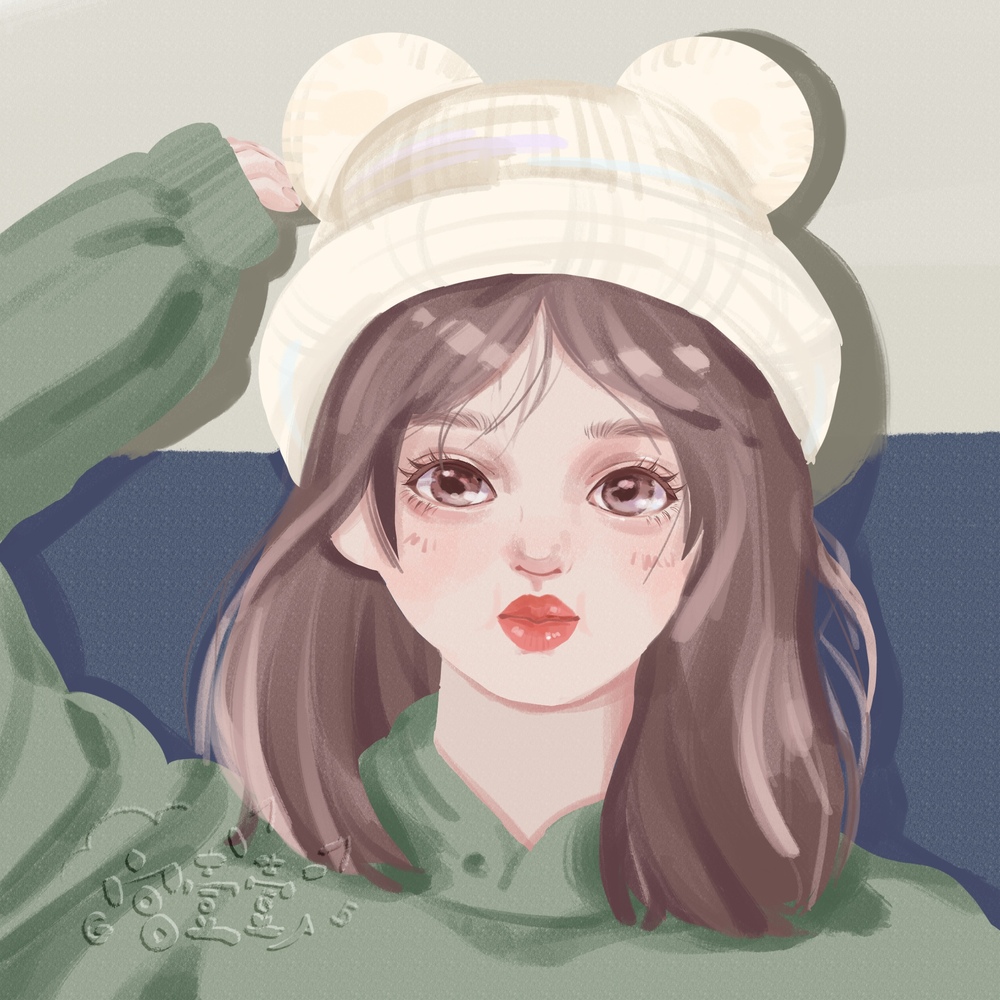 少女插画头像