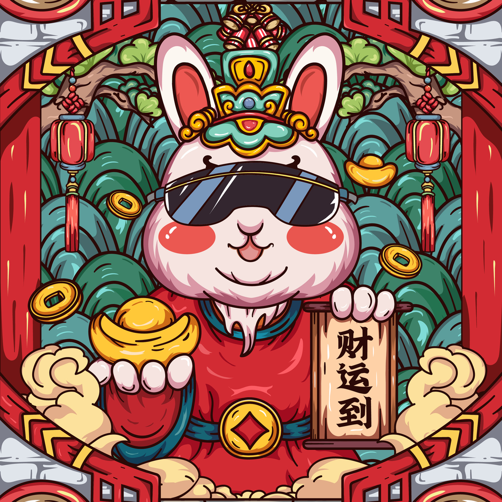原创国潮风插画