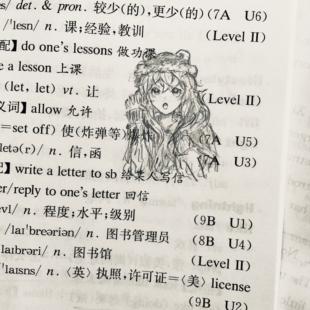 中考前摸的