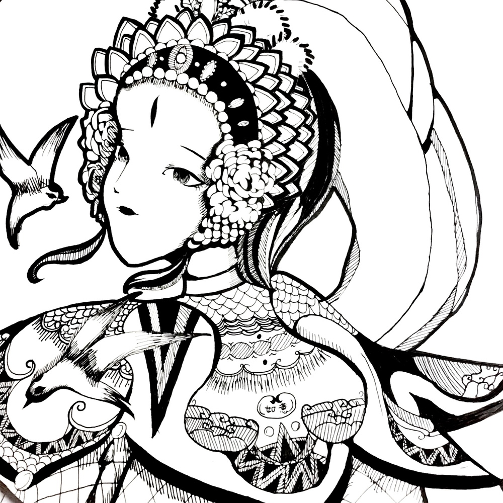 摸鱼浅画